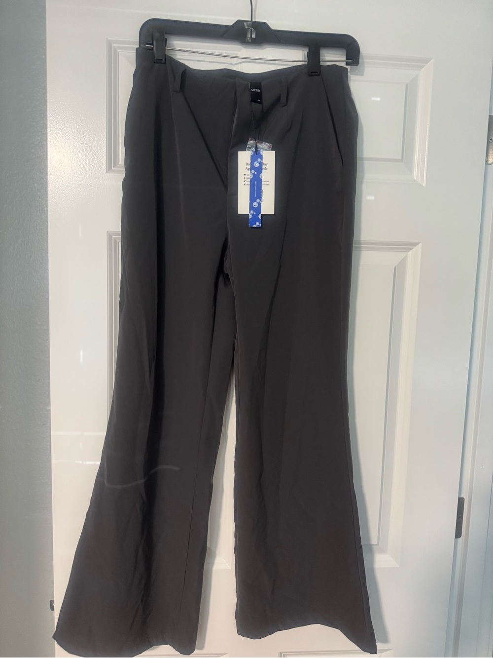 Cider Wide-Leg Black Trousers for Women